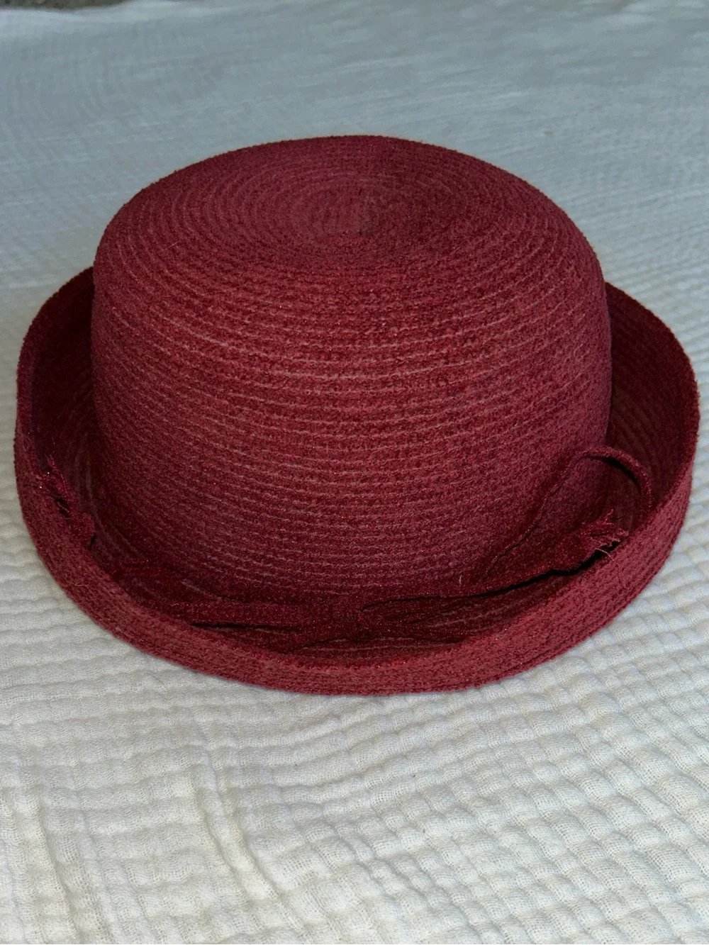 Vintage The Scala Collection Burgundy Hat